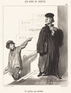 An Unsatisfied Litigant by Honoré Daumier
