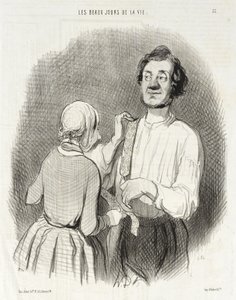 A Day of Celebration and Suspenders von Honoré Daumier