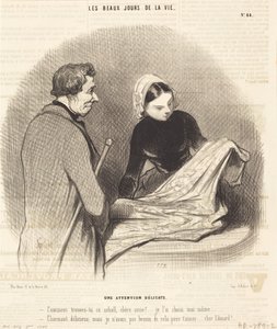 A Delicate Attention by Honoré Daumier
