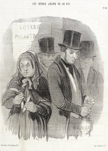 A Philanthropic Lottery by Honoré Daumier