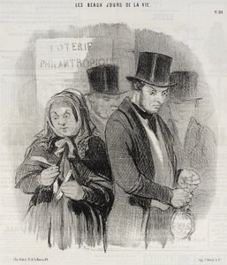 A Philanthropic Lottery by Honoré Daumier