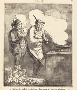 There are indeed many broken eggs... by Honoré Daumier