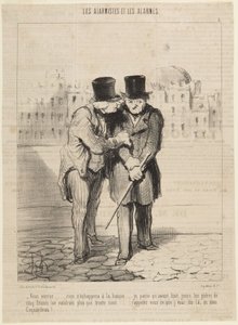 You will see... nothing will escape the decline..., number 3 from the series The Alarmists and the Alarmed from Le Charivari by Honoré Daumier
