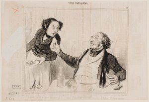 Waiter, what is this?... by Honoré Daumier