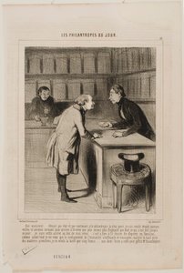 Yes Monsieur, fully dedicated to the State and my philanthropic destiny... by Honoré Daumier