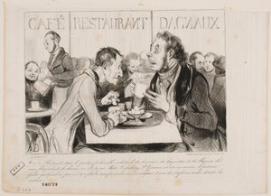 You see, Bertrand, in this fashionable district of industrialists... by Honoré Daumier