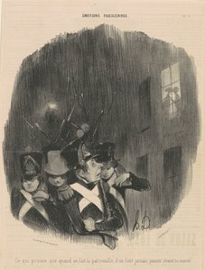 which proves that when you do...patrol... by Honoré Daumier