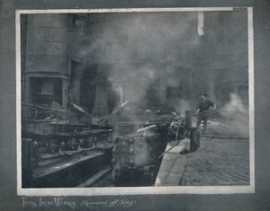 Tees Iron Works - Running Off Slag by Hood and Co. Ltd