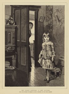 My First Sitting, a Shy Sitter by Horace Henry Cauty