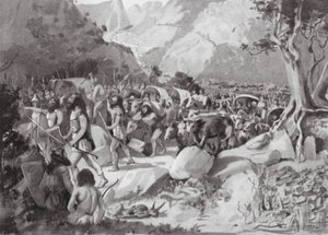 A Migration of Scythian Tribes through a Pass in the Mountains of Asia Minor by Horace Moore Jones