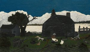 Cabin in the Cotton, c. 1931-1937 by Horace Pippin