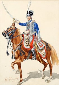 Russian Hussar Raising his Sabre