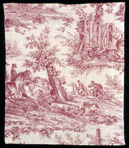The Road to Jouy (Furnishing Fabric) by Horace Vernet