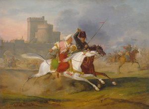 Turk and Cossack, 1809 by Emile Jean Horace Vernet