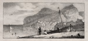 View of a Seaport by Emile Jean Horace Vernet