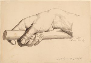 Right Hand Holding Short Rod by Horatio Greenough