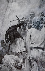 A Pirate Fight by Howard (after) Pyle