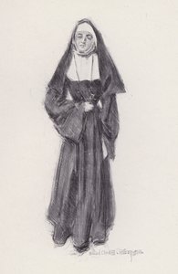 Illustration for Evangeline, A Tale of Arcadie, by Henry Wadsworth Longfellow by Howard Chandler (after) Christy
