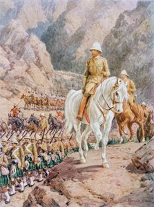 Lord Roberts (1832-1914) on the march to Kandahar