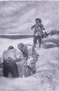 Kidd at Gardiners Island by Howard Pyle
