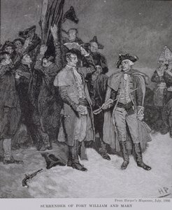 Surrender of Fort William and Mary, from Harper