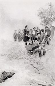 The Burial of Braddock, illustration from 