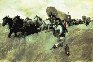 The Connecticut Settlers Entering the Western Reserve, 1795