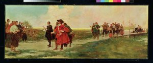 The Landing of Carteret in New Jersey
