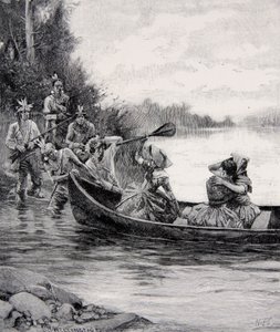 The capture of Elizabeth and Frances Galloway, published in Harper