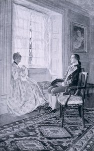 Washington and Mary Philipse, illustration from 