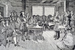 William Penn in Conference with the Colonists, Illustration from 