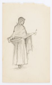 Untitled (Flower Girl) by Howard Russell Butler