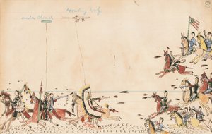 Under Cloud and Howling Wolf fight with Gen. Sully in 1868, 7th Cavy near the Present Camp Supply, 1874-75