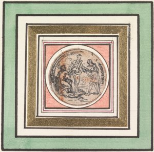 Design for a Medal: Frederick and Augusta, Prince and Princess of Wales by Hubert Francois Gravelot