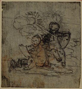 Study for Vignette-Frontispiece of Tacitus "Tiberius, or The First Six Books of the Annals", Vol. 1 by Hubert Francois Gravelot