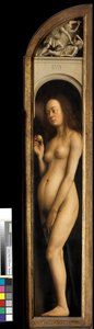 Eve, (detail) left wing of the Ghent Altarpiece by Hubert & Jan van (1390 1441) Eyck