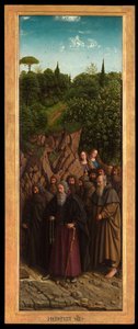 The Hermits, from the right side of the Ghent Altarpiece by Hubert & Jan van (1390 1441) Eyck