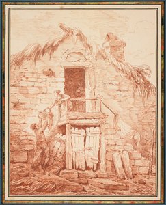 A Stone Cottage by Hubert Robert