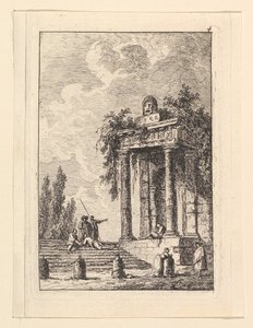 The Staircase at the Four Corners by Hubert Robert