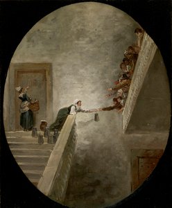 The Distribution of Milk at Saint-Lazare Prison by Hubert Robert