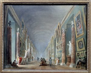 The Grand Hall of the Louvre between 1801 and 1805