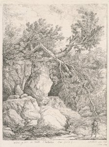 Landscape with a Fallen Tree by Hubert Robert