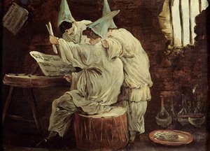 Musician Buffoons by Hubert Robert
