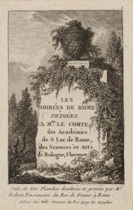 Plate One from Evenings in Rome by Hubert Robert
