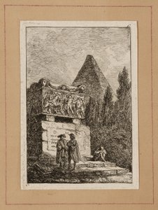 Plate Six from Evenings in Rome by Hubert Robert