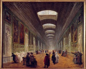 Project for the Arrangement of the Grand Gallery of the Louvre, c. 1789