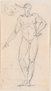 Statue of a Male Nude with Hand on Hip