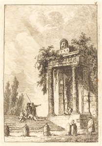 Steps to the Four Landmarks by Hubert Robert