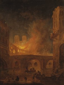 The Fire of Hotel-Dieu in Paris