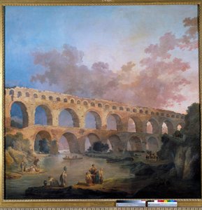 View of the Pont du Gard by Hubert Robert